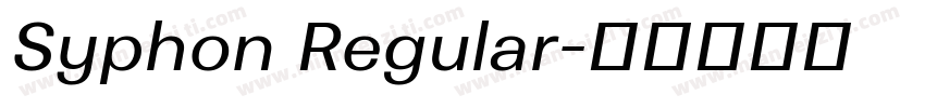 Syphon Regular字体转换